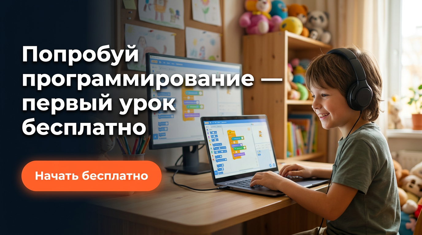 Попробуй программирование — первый урок бесплатно